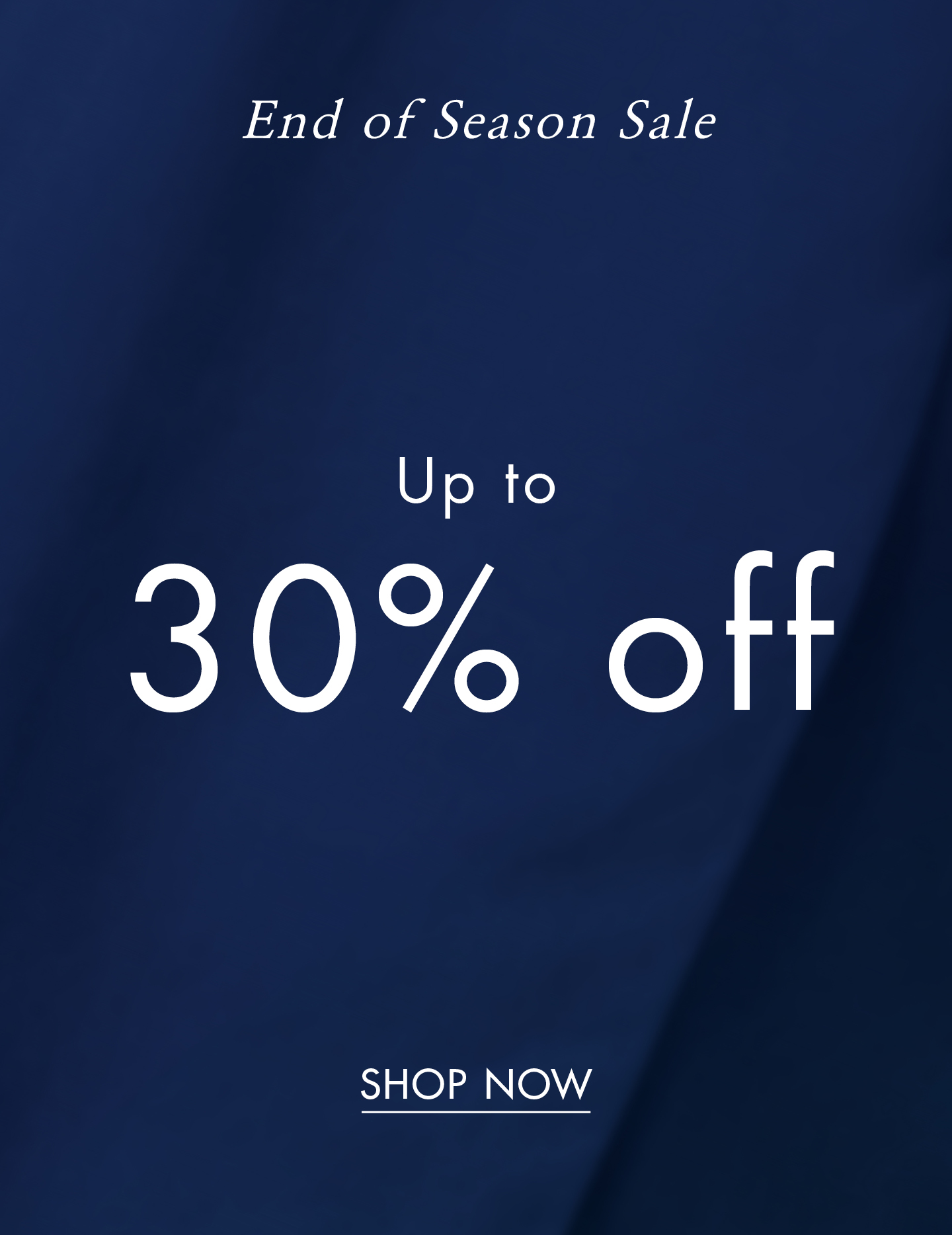 Tommy Hilfiger End of Season Sale Up to  30% Off