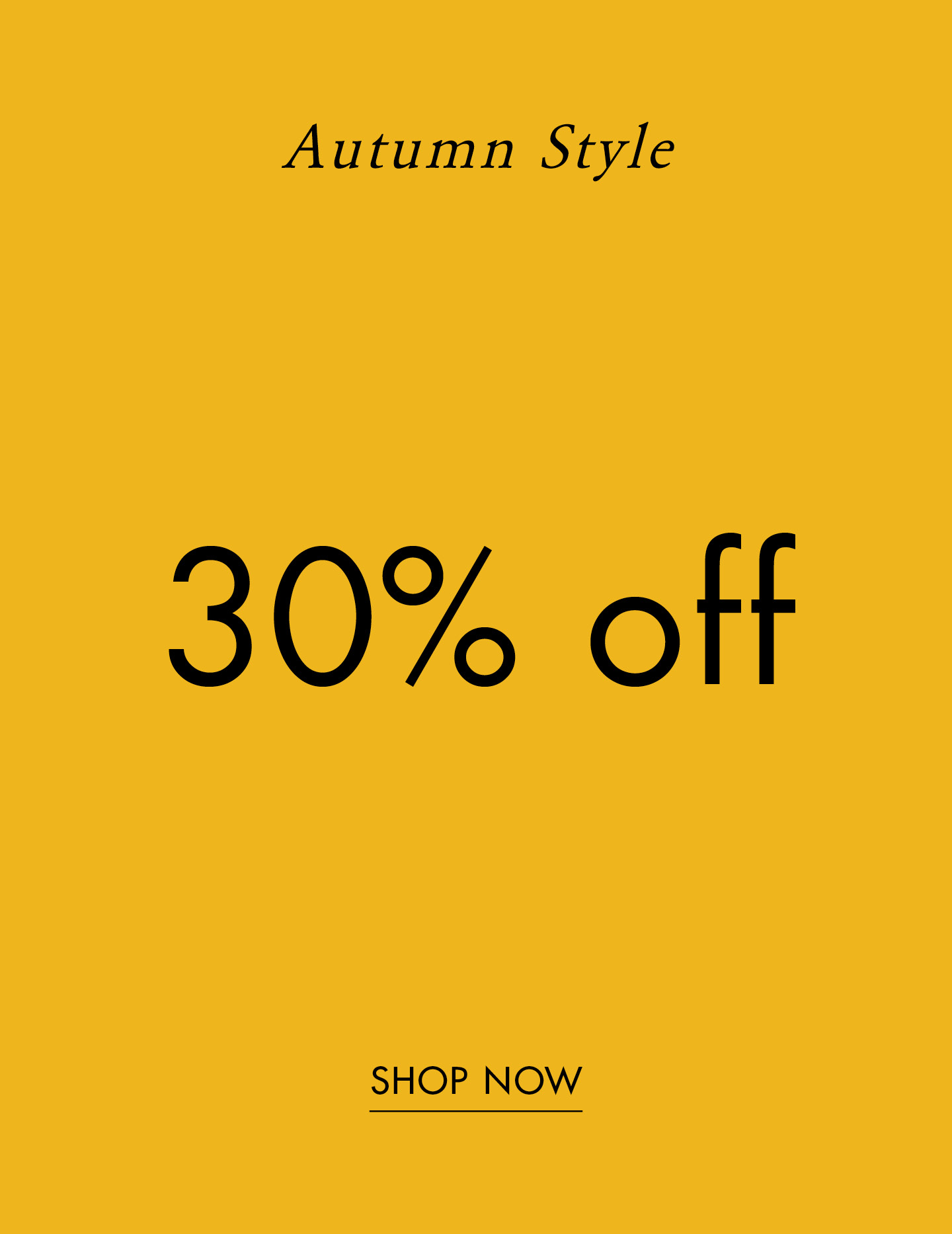 Tommy Hilfiger Autumn Style: 30% Off